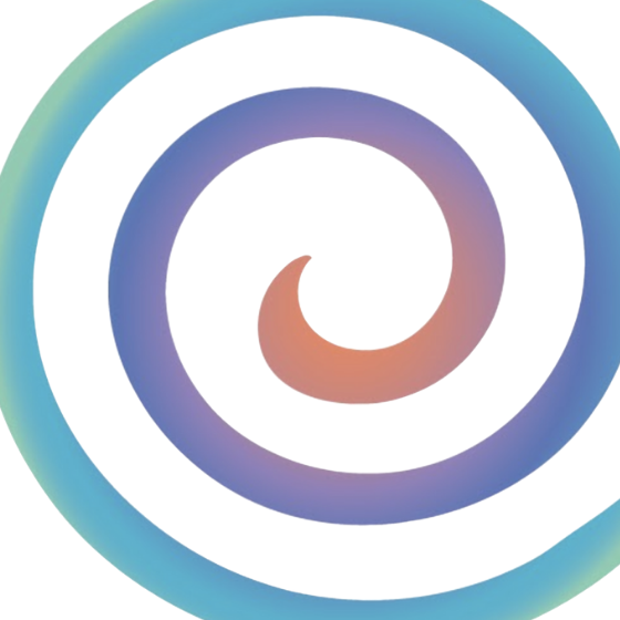 YCR multi-colored spiral logo.