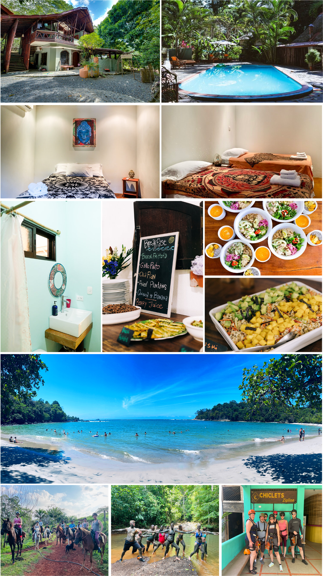 collage of costa rica photos